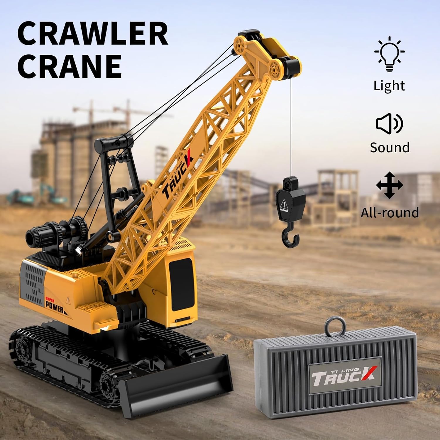 Claw Crane Machine - RC Crawler Crane Toy Alloy Remote