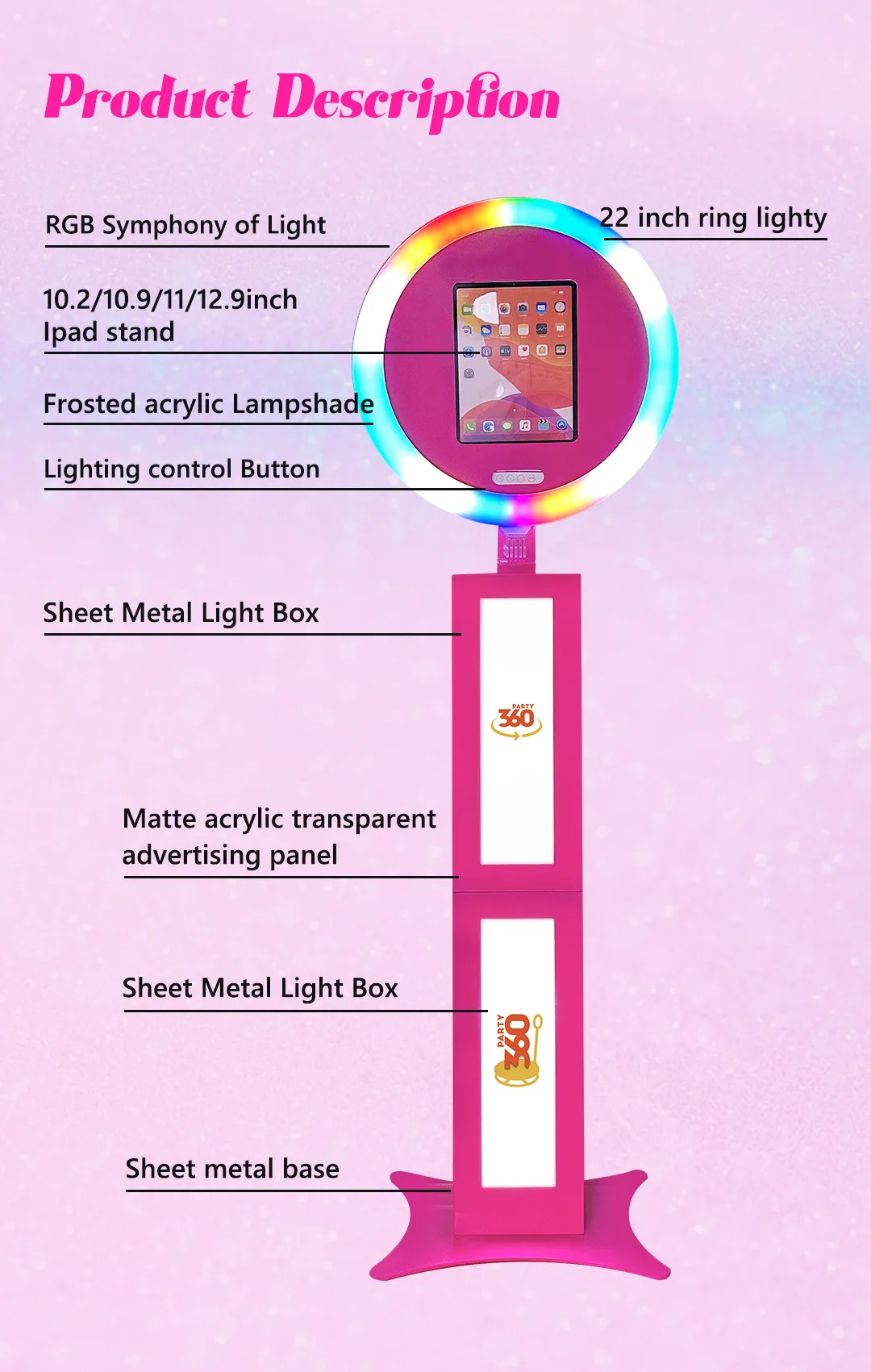 Oval 12.9 Ipad Photo Booth She - Photo Booth Machine recension och pris