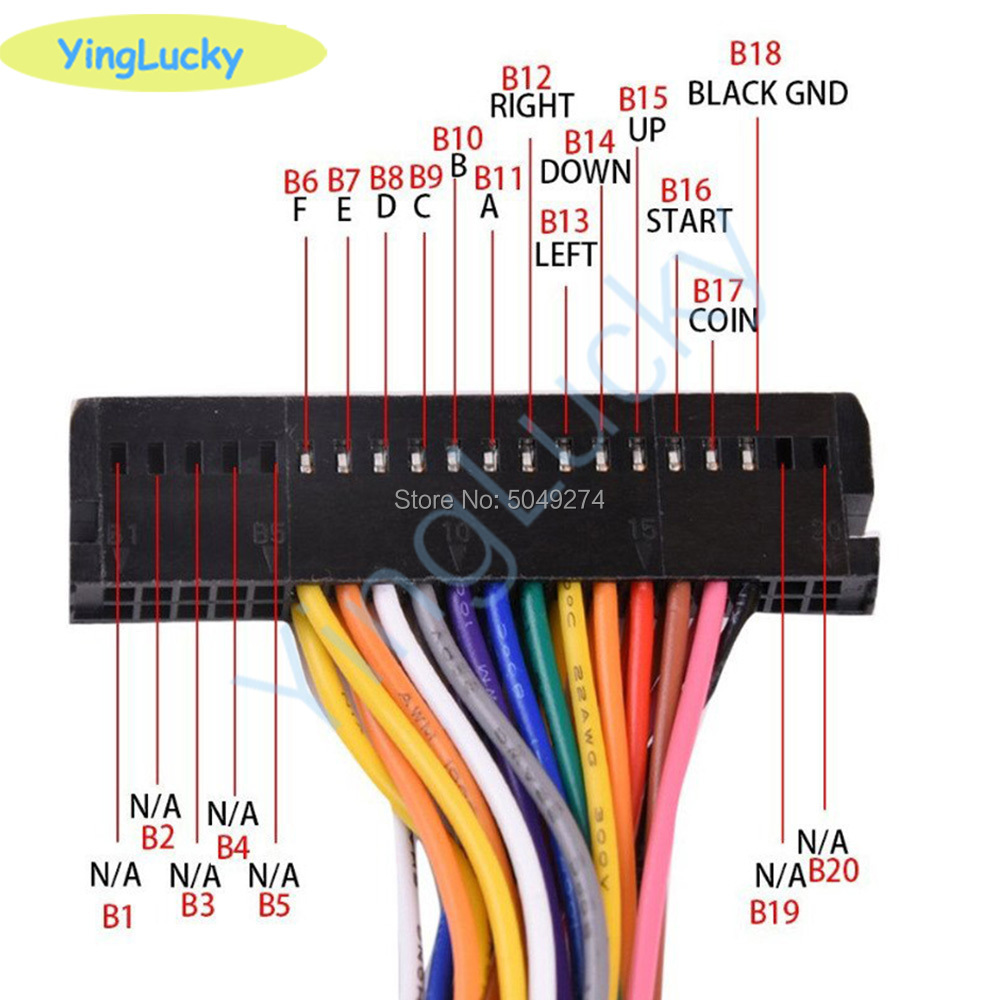 Arcade Cabinet 40-pin Wire Har - Arcade Vibes recension och pris