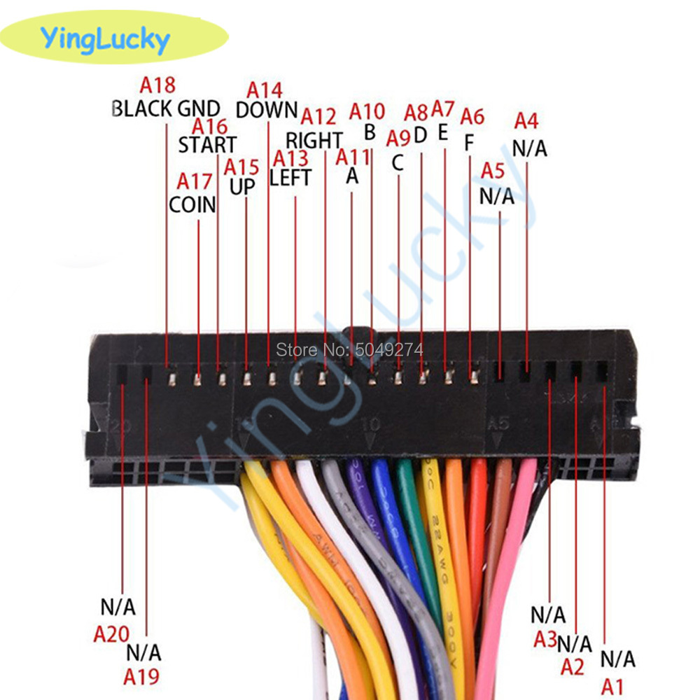 Arcade Cabinet 40-pin Wire Har - Arcade Vibes recension och pris