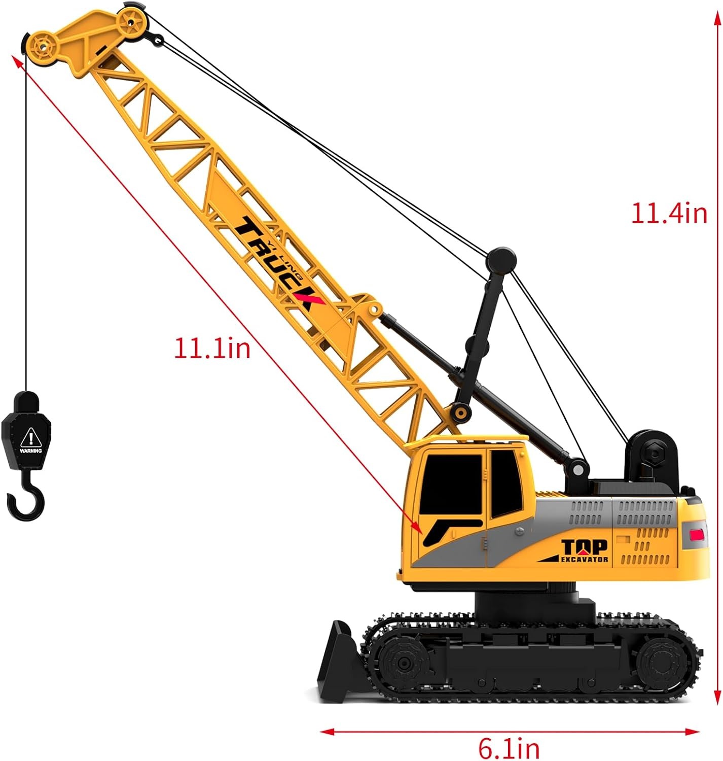 RC Crawler Crane Toy Alloy Rem - Claw Crane Machine recension och pris