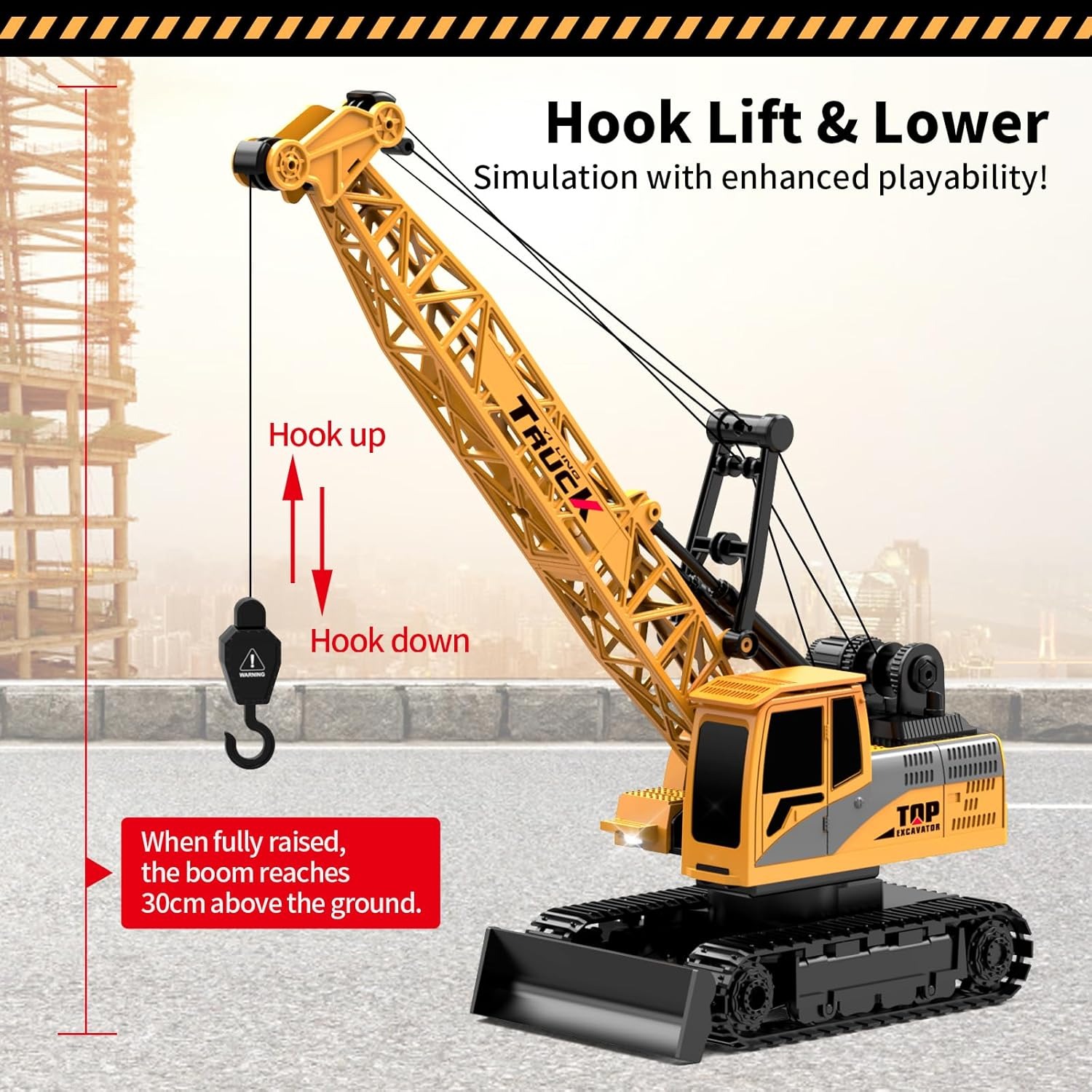RC Crawler Crane Toy Alloy Rem - Claw Crane Machine recension och pris