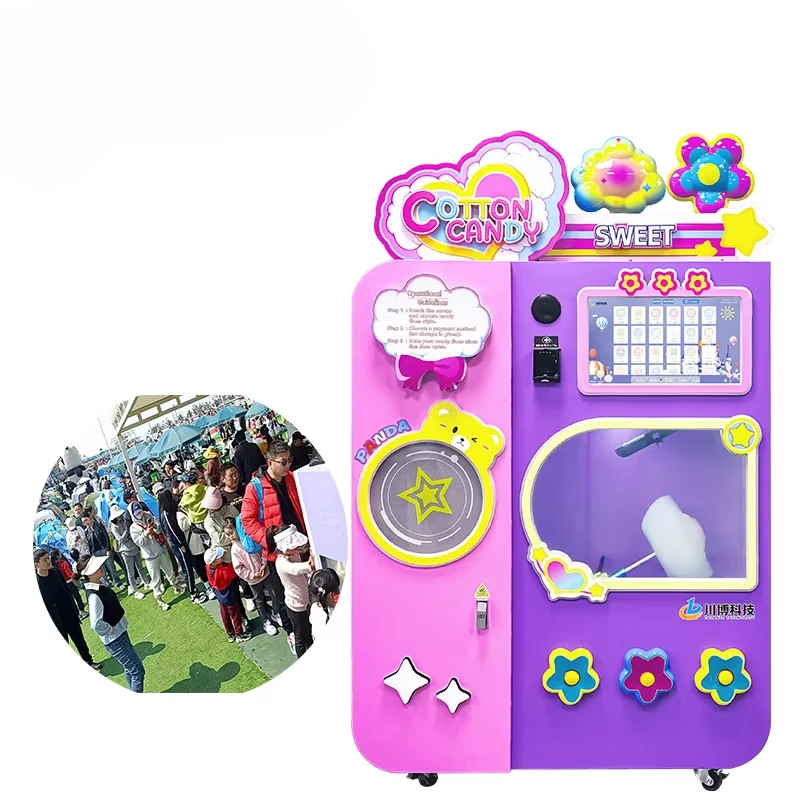 Customized Cotton Candy Vendin - Commercial Vending Machine recension och pris