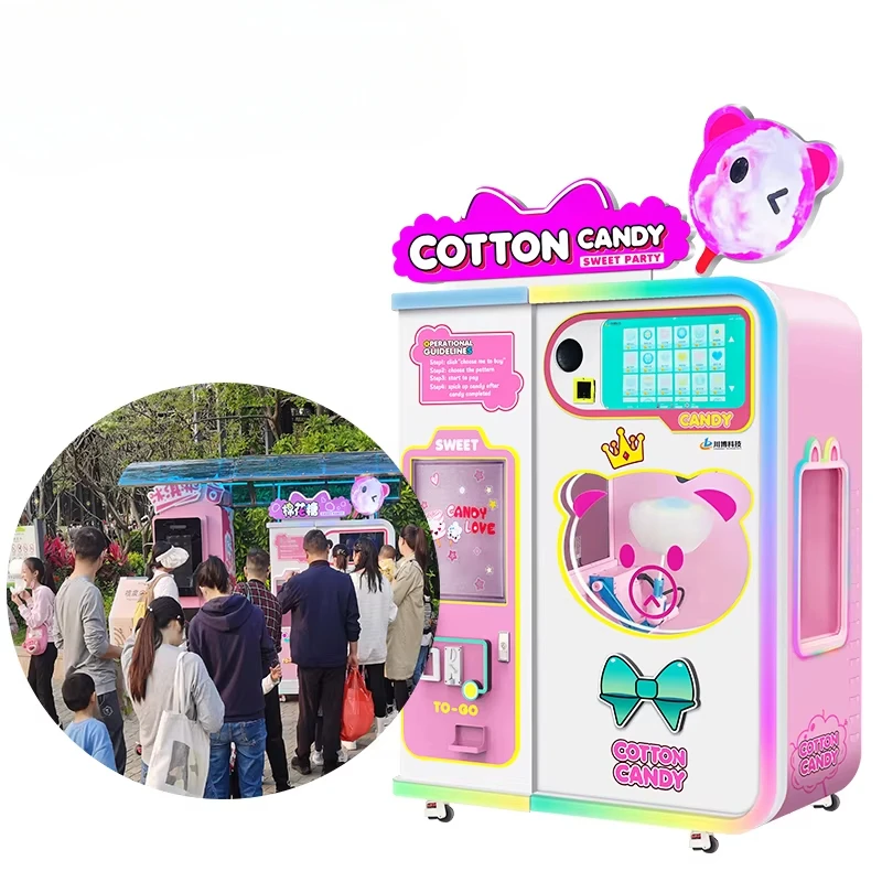Customized Cotton Candy Vendin - Commercial Vending Machine recension och pris