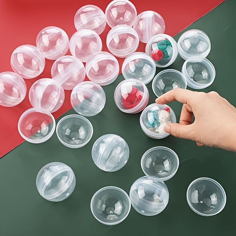100pcs Clear Plastic Round Cap - Prize Capsule Toy Machine recension och pris